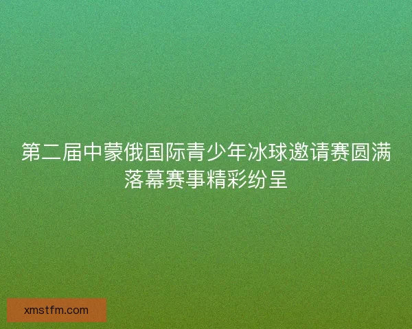 第二届中蒙俄国际青少年冰球邀请赛圆满落幕赛事精彩纷呈
